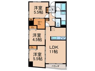 コロネ－ド春日(3－11F)の物件間取画像